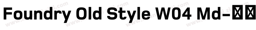 Foundry Old Style W04 Md字体转换